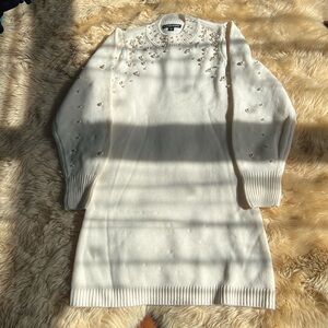 Boston proper sweater dress with pearl